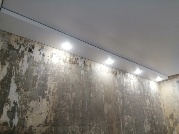 Фото многоуровневого натяжного потолка